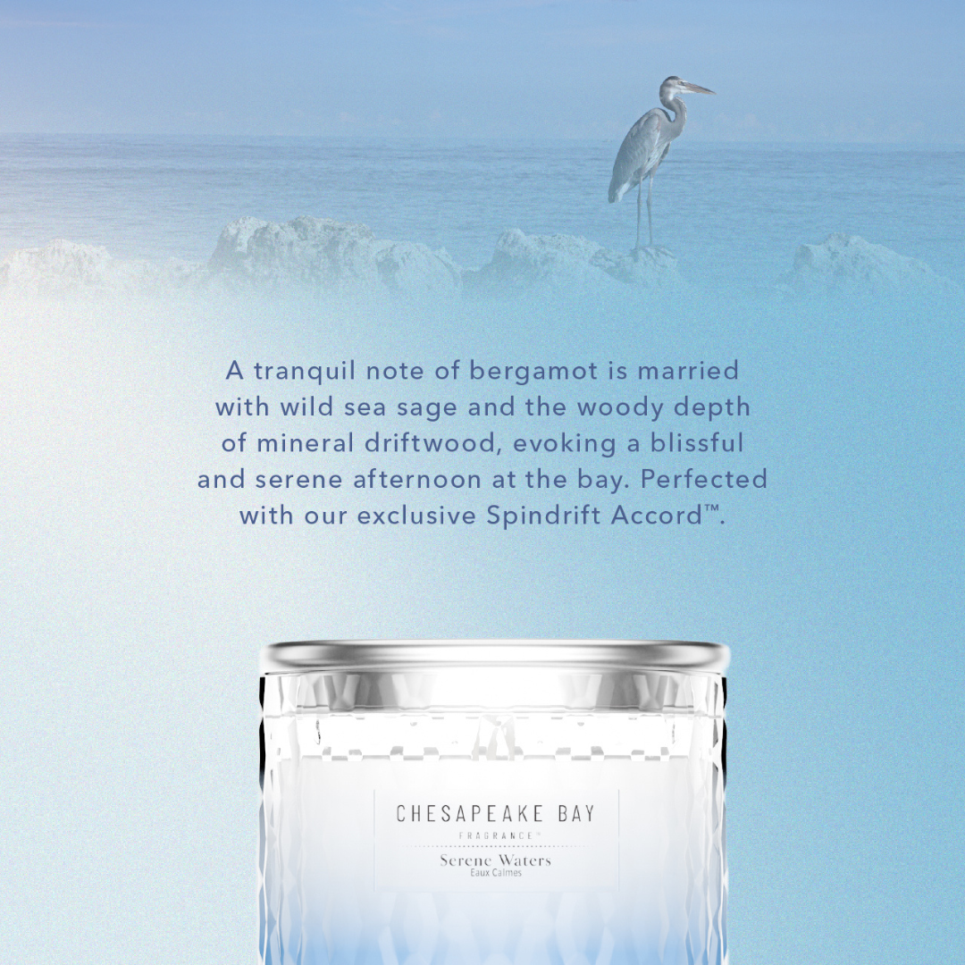 Serene Waters Large Jar - 2 Wicks
